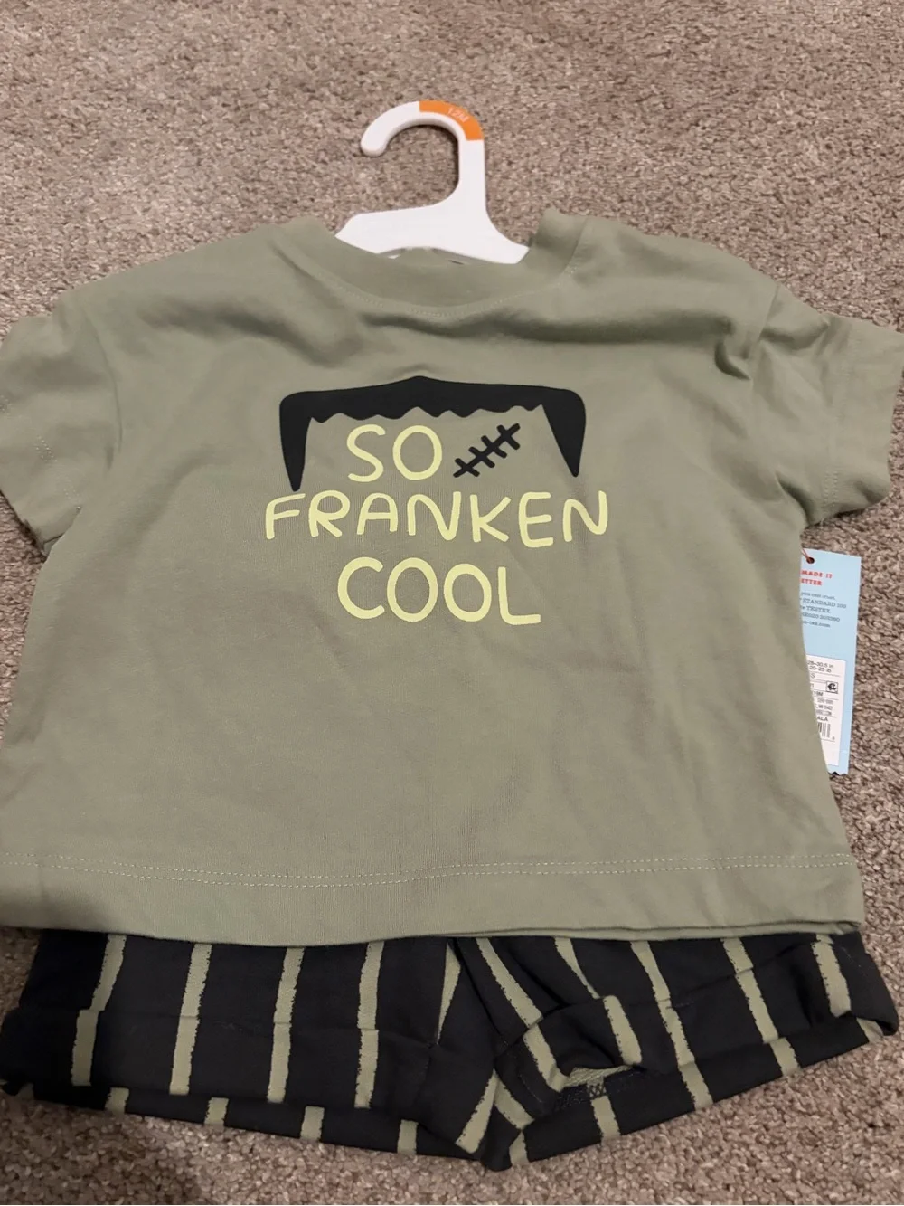NWT Lot of Cat & Jack Halloween Tee Set